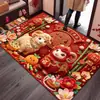 Felpudo Año de la Oveja, Felpudo Propicio para el Año Nuevo, Alfombra Impresa para Celebración de Mudanza a Casa Nueva, Felpudo