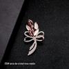 Coreia do Sul Nova Moda High-end Broche Feminino Strass Toalha De Seda Fivela Anti-luz Fivela De Cristal Corpete Pin Pérola Jóias