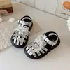 Sandálias Turbante para Meninas 2026 Primavera/Verão Novas Moda Infantil Versátil Casual Sapatos com Laço de Pérola Sapatos de Princesa Tendência