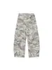 Pantalones Casuales Camuflaje de Pierna Ancha Sueltos Hip-Hop High Street Americano para Hombre Rectos de Bolsillo Múltiple Cargo Tendencia Ins