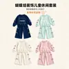 Conjunto Infantil de Desenho Animado para o Início do Outono: Conjunto de Moletom com Estampa de Desenho e Calça Wide Leg para Meninas, Macacão Esportivo com Gola Redonda para Bebê