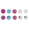 Bola de diamante Shambhala de 3,5 mm/4/5 mm para perforación, rosca para labio, ceja, pezón.