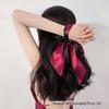 Sujo coelho preto e vermelho de seda cetim máscara de olho lace-up lingerie sexy em role-playing pessoa treinamento paixão sexy coquete