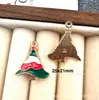 142 Colgantes de Navidad Colgantes de Aleación con Gota de Aceite Accesorios para Joyería DIY Colgante de Papá Noel Muñeco de Nieve Campana