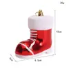 Adornos navideños de plástico, medias navideñas, muletas, colgantes, pequeños adornos para árboles de Navidad.