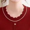 Novedades en punto de otoño, ropa elegante para mujeres, tops elegantes de manga larga para mujeres de mediana edad y mayores, y versátiles suéteres de punto