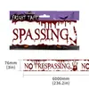 No Entrar Escena Cinturón de Advertencia en Inglés Material Pe Cinturón de Aislamiento de Halloween Accesorios Decorativos