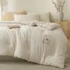 Grau A, 100% algodão, algodão lavado, colcha de algodão de Xinjiang, padrão jacquard, colcha 100% algodão, adequada para primavera e outono, colcha de inverno 100% algodão