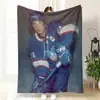 Manta de siesta estampada, Manta de franela estilo Ins definitiva, Venta directa del fabricante, Temática de hockey sobre hielo, Partido de liga estampado I