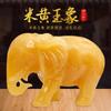 Venta al por mayor de figuras de elefante de jade beige natural, Elefante de jade Feng Shui para sala de estar y oficina, Elefante absorbente de agua al por mayor
