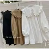 Roupas femininas plus size nova camisa para garotas cheinhas camisa de manga comprida camisa solta que cobre a barriga roupas de maternidade camisa de primavera e outono
