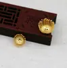 Hongxing DIY Joyería Cobre 24K Color Oro Conservante 19*10, 14*6mm Estambre de Cuatro Agujeros Material Hecho a Mano B1091