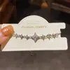Pulseira Exquisita Estrela de Zircônia Estilo Francês para Mulheres, Moda de Alto Padrão, Pulseira Simples e Única, Joia Estilosa e Versátil