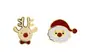 [Envio com Prejuízo] Brincos de Natal Luxo Acessível Nicho High-End Brincos Outono e Inverno Meninas Brincos de Pérola Atacado