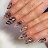 Uñas Vestibles Transfronterizas de Comercio Exterior, Pegatinas de Uñas Personalizadas Dulces y Frescas de Araña Negra, Piezas de Manicura Vestibles, 24 Piezas de Uñas Terminadas
