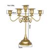Castiçal de presente para casa em estilo europeu transfronteiriço, decoração de restaurante, adereços para jantar à luz de velas, castiçal de três cabeças e cinco cabeças