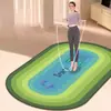 Manta de saltar con cuerda de absorción de impactos silenciosa para el hogar, alfombrilla de yoga de terciopelo de cristal para interiores, alfombrilla antideslizante para reducción de ruido en deportes y fitness, primera generación de pelo