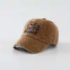 Boné de beisebol infantil estilo vintage para atacado, disponível em várias cores, chapéu de sol para atividades ao ar livre, boné de bebê personalizado com letra para outono