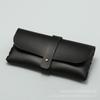 Lote de fábrica Estuche para gafas de un solo clavo en stock Bolsa para gafas de cuero negro Bolsa para gafas portátil Caja de almacenamiento para gafas de sol Imprimible