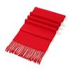 Bufanda de Color Sólido con Letras Rojas, Chal Cálido de Otoño e Invierno como Regalo para Mujeres, Calentador de Cuello Personalizado para Ceremonia de Apertura