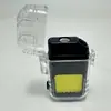 Encendedor Recargable a Prueba de Viento Impermeable para Viaje Encendedor de Cigarrillos Iniciador de Fuego Camping al Aire Libre Cable de Calentamiento Eléctrico Linterna Transfronteriza