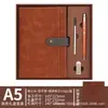 Caderno de negócios transfronteiriço personalizável com impressão de logotipo, fecho, alto valor estético, espessado, caderno de reunião de alta qualidade