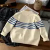 Chaqueta para Niño Suéter Nuevo para Niños Estilo Universitario Versátil Moda Primavera Otoño Invierno Cárdigan de Punto Suéter de Moda