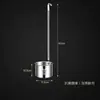 Funil de aço inoxidável de grau alimentício, design espessado, com uma abertura pequena para despejar líquidos e uma abertura grande para despejar óleo, adequado para uso doméstico e na cozinha, e inclui uma malha de filtro
