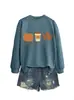 Amazon Wish site independente suéter feminino retrô confortável e estiloso tempo de suéter hoodie sabor chá de leite de abóbora