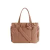 Bolsa tote feminina transfronteiriça, bolsa de armazenamento multi-bolsos de grande capacidade para o dia a dia, viagem casual, bolsa de ombro portátil