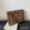 Bolsa grande de ombro com padrão de lichia para axila para mulheres 2023 nova popular de outono grande capacidade bolsa de ombro bolsa tote popular