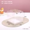 Caixa de embalagem de rolo de bolo PET transparente retangular portátil Swiss roll cake box baking cake packaging box vendas diretas