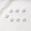 Nuevas Joyas para Uñas Plumeria Diamante de Resina Estéreo Flor de Cinco Pétalos Accesorios de Uña Portátiles Accesorios DIY para Funda de Teléfono