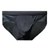 Calzoncillos de Malla para Hombre Sexy Bóxers Calzoncillos para Hombre Ultradelgados Transpirables de Malla de Seda de Hielo