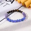 Pulseira de Ágata de Cristal Natural Nova Transfronteiriça Pulseira da Amizade Boa Sorte Pedra Olho de Tigre Pulseira de Cristal Olho do Diabo