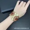 Pulseira Ajustável com Pedra Natural de Formato Irregular Fosca, com Pedras Brutas Incrustadas, Joia de Alto Padrão, Estilo Personalizado Transfronteiriço Europeu e Americano, Fornecimento