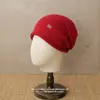 Gorro Cálido para Otoño e Invierno que Protege las Orejas para Hombres y Mujeres, Gorro de Punto Holgado Versátil a la Moda, Gorro de Hilo con Borde Enrollado para Adelgazar el Rostro