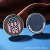 Fábrica de Origen Moneda Conmemorativa al por Mayor Moneda Conmemorativa de Metal Insignia de Bandera en Stock Artesanía de Horneado de Pintura Souvenir de Aniversario