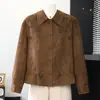 Abrigo Alto de Lujo con Calados Florales 2026 Nuevo Estilo Elegante Holgado Adelgazante para Mujer con un Look Sofisticado, Moda para Mujeres de Mediana Edad
