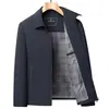 Ropa para Hombres de Mediana Edad y Mayores, Ropa para Papá, Chaquetas de Primavera y Otoño, Tops con Cuello para Hombre, Chaquetas de Alta Gama para Ejecutivos y Padres Mayores