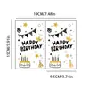 Novo Cartão de Cumprimentos de Aniversário em Inglês Exquisito e Criativo Conjunto de Cartão de Cumprimentos Happy Birthday de Alta Qualidade Manuscrito com Envelope