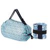 Nueva bolsa de compras plegable creativa, bolsa de almacenamiento portátil para supermercado, bolsa plegable impresa de gran capacidad de tela Oxford.