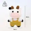 Colgantes de Animales del Zodiaco Tejidos a Crochet, Adornos para Llavero de Bolso Tejido con Hilo, Decoraciones Colgantes de Muñeco de Dibujos Animados Tejidos