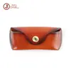 Estuche para Gafas de Cuero Curtido Vegetal Procesado y Personalizado, Estuche Portátil Retro Creativo para Gafas de Sol, Gafas de Sol, Caja de Almacenamiento para Gafas de Lectura
