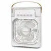Ventilador de Aspersión Refrigerante de Escritorio Potente Ventilador Eléctrico Ventilador Pequeño de Escritorio para Dormitorio de Estudiantes Oficina con Luz Sonido y Potente Potencia de Viento