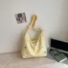 Bolsa de Grande Capacidade para Mulheres 2026 Nova Moda Casual de Verão Bolsa de Ombro Bolsa Tote para Estudante Universitário Aula Deslocamento