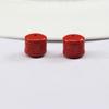 Cuentas Redondas Abovedadas de Cinabrio Cuentas Sueltas Alto Contenido de Cinabrio Auspicioso Ruyi Cuentas de Barril diy Llavero Accesorios Cadena para Teléfono Móvil