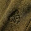 ¡Tejido 380 gramos de vellón polar! ¡Pantalón bordado con cremallera! Pantalones deportivos casuales cálidos de terciopelo para hombre de otoño e invierno.