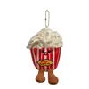 Chaveiro de Boneca Pipoca Autêntica Brinquedo de Pelúcia Decoração de Mochila Boneca Pingente de Bolsa de Comida Presente