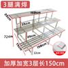 Estante para Flores de Balcón de Acero Inoxidable Escalera de Hierro de Pie Multicapa Suculentas Almacenamiento para Sala de Estar Decorativo para Exterior Soporte para Macetas